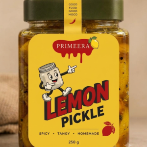 Homemade White Lemon Pickle | Authentic Malabar Green Chili Naranga Achar | Traditional Kaduku & Vinegar Recipe | No Added Colours & Preservatives (250g)