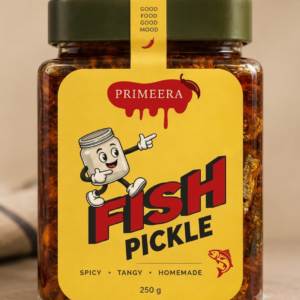 Homemade Spicy Small Sardine Pickle | AuthentiPrimeera Authentic Malabar Kunjum Mathi Pickle (250g) | Small Sardine Fish Achar | Traditional Kerala Recipe | Clean Label & No Preservativesc Malabar Kunjum Mathi Achar | Traditional Kerala Recipe | No Preservatives (250g)