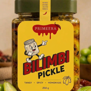 Primeera Authentic Malabar Bilimbi Pickle (250g) | Homemade Irumban Puli Achar | Traditional Kerala Recipe | No Added Colours & Preservatives